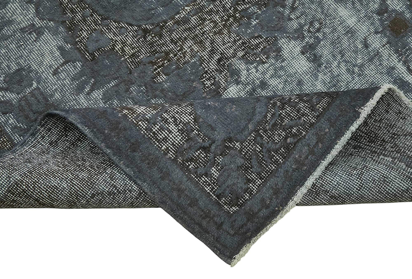 4x7 Vintage Hand-Carved Turkish Rug - 46880