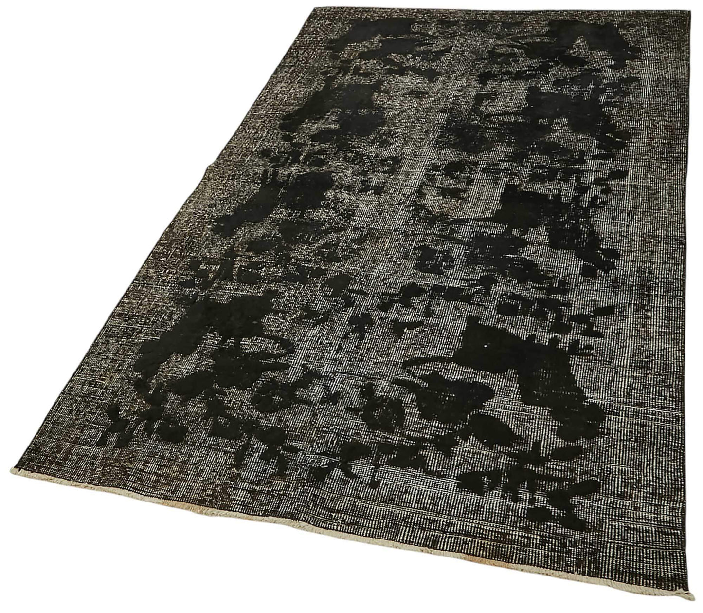 4x6 Vintage Hand-Carved Turkish Rug - 46882
