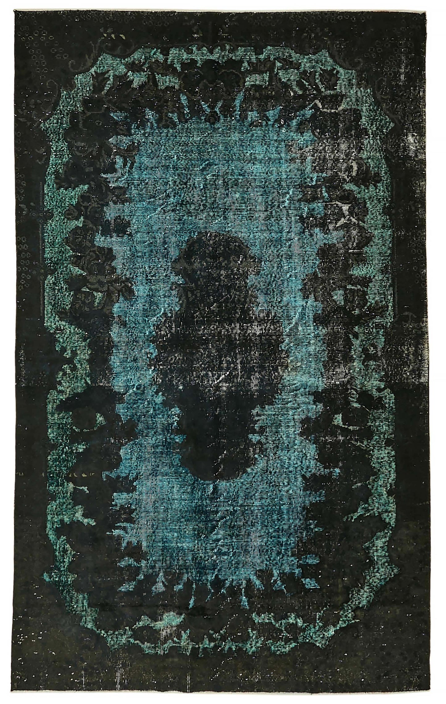 6x10 Vintage Hand-Carved Turkish Rug - 46895