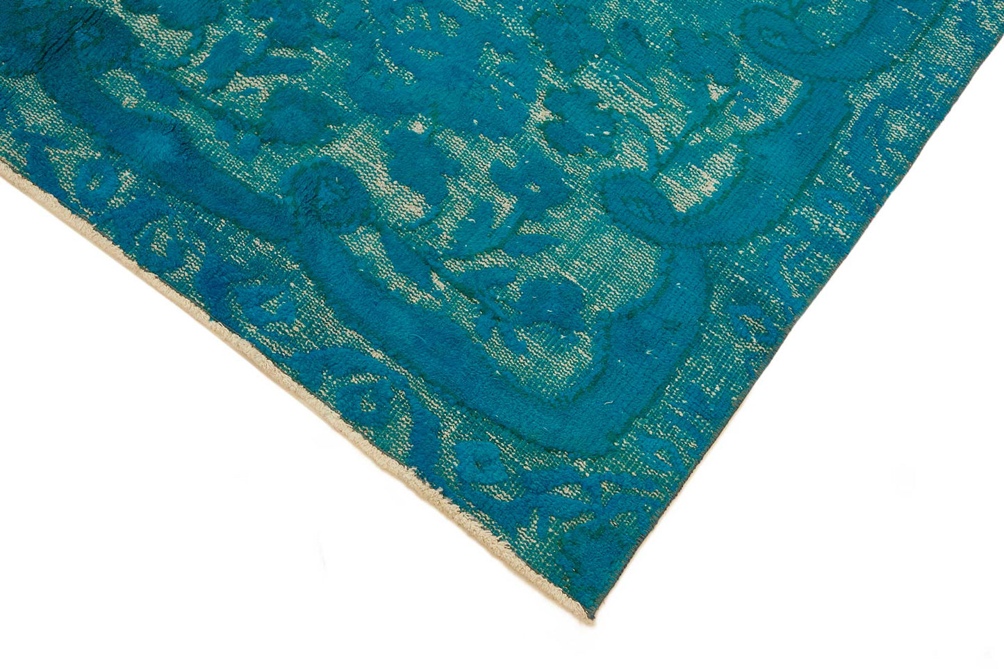 6x9 Vintage Hand-Carved Turkish Rug - 46906