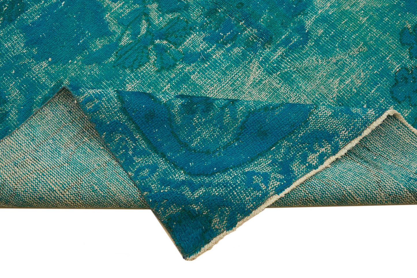 6x9 Vintage Hand-Carved Turkish Rug - 46906