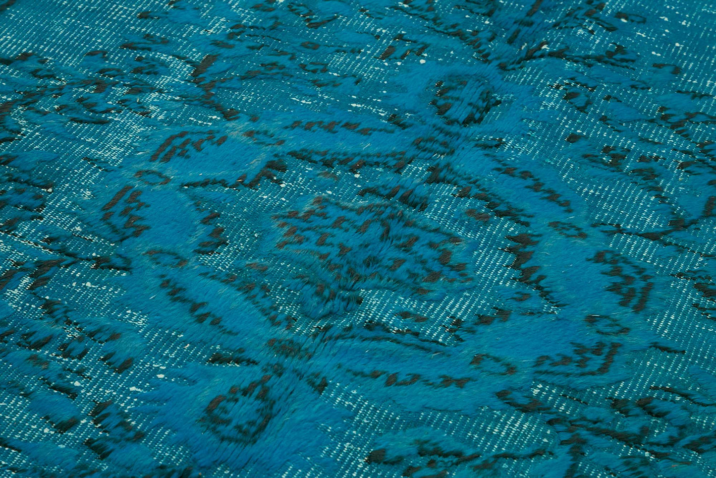 6x9 Vintage Hand-Carved Turkish Rug - 46907