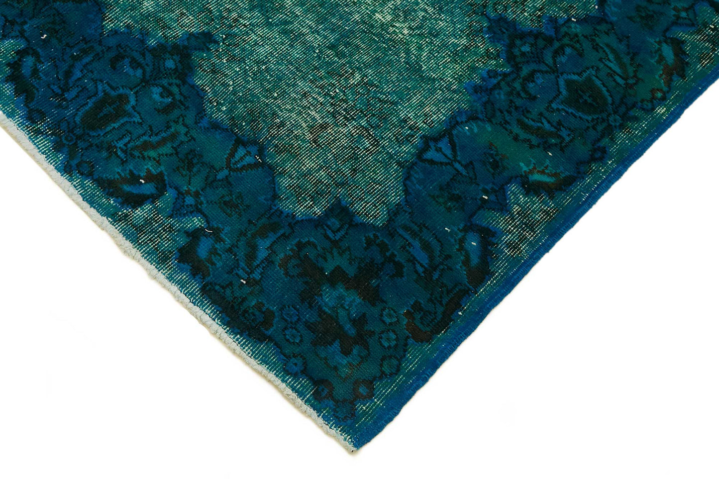 5x9 Vintage Hand-Carved Turkish Rug - 46911