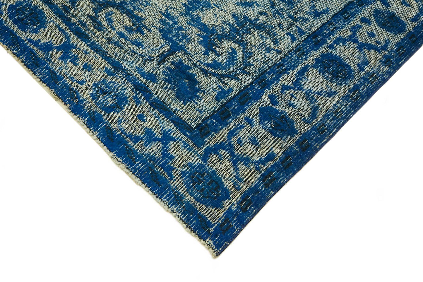 6x10 Vintage Hand-Carved Turkish Rug - 46913