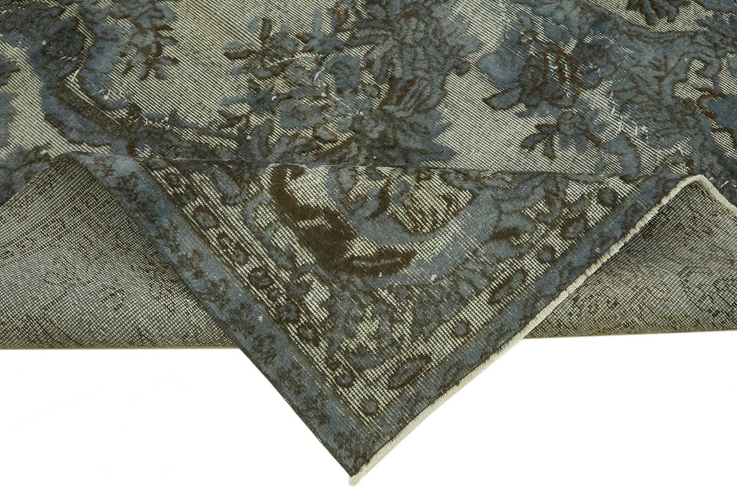 5x8 Vintage Hand-Carved Turkish Rug - 46917