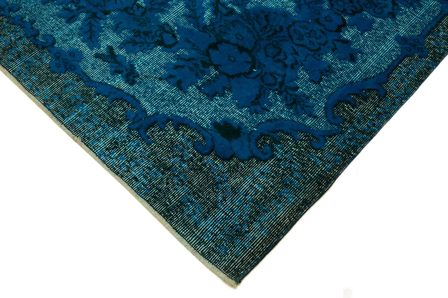 6x9 Vintage Hand-Carved Turkish Rug - 46921
