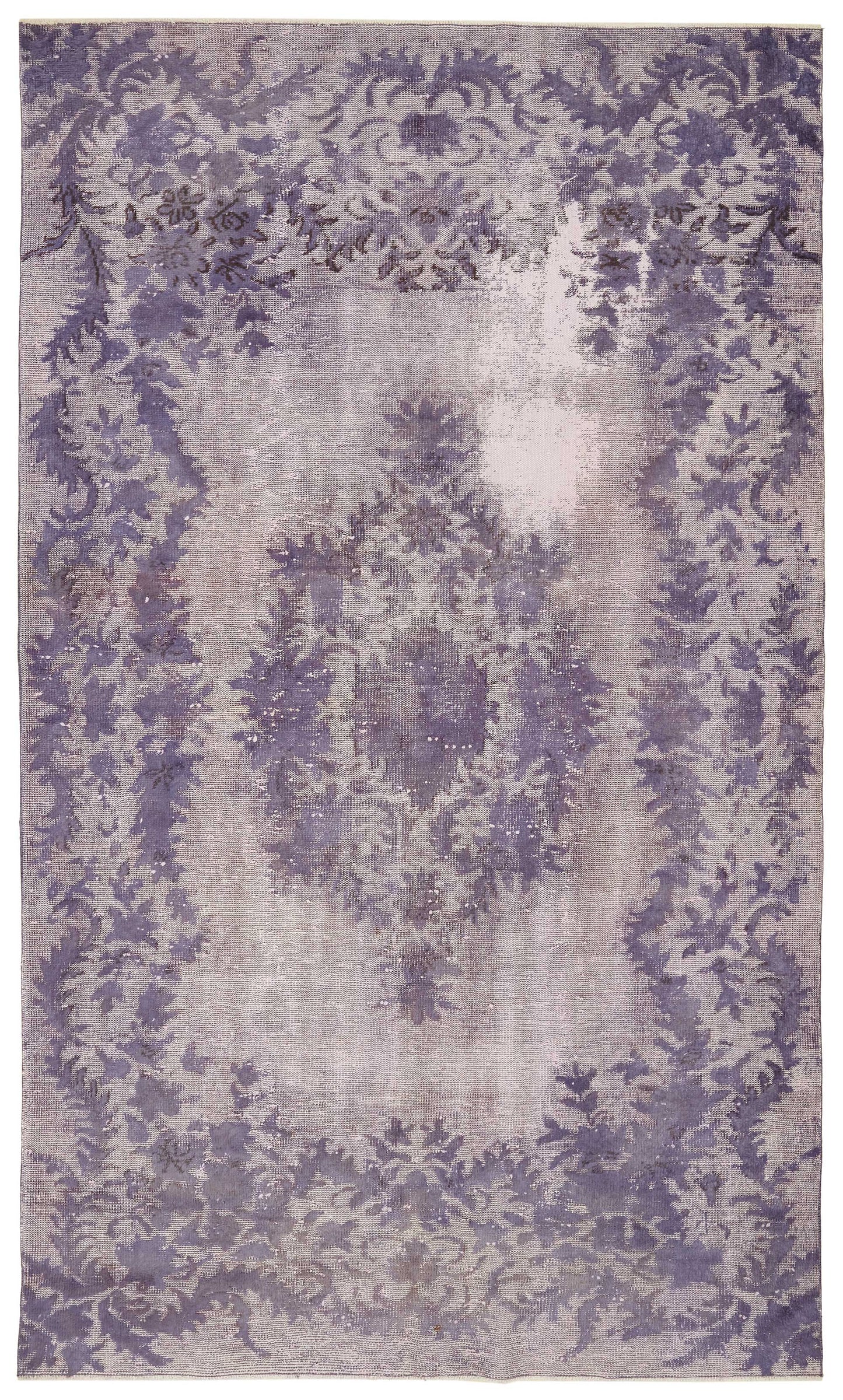 6x10 Vintage Hand-Carved Turkish Rug - 46934