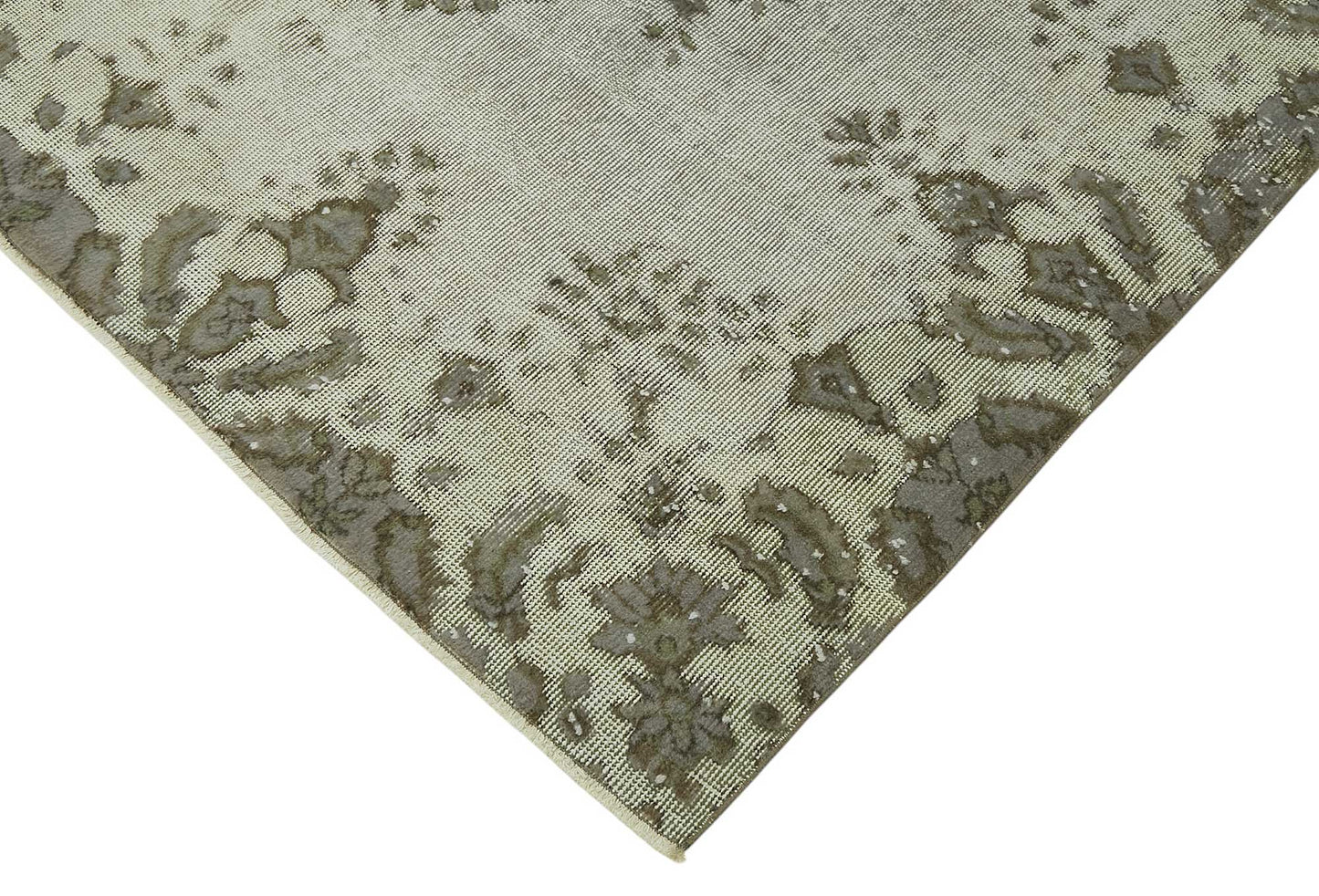 6x10 Vintage Hand-Carved Turkish Rug - 46949