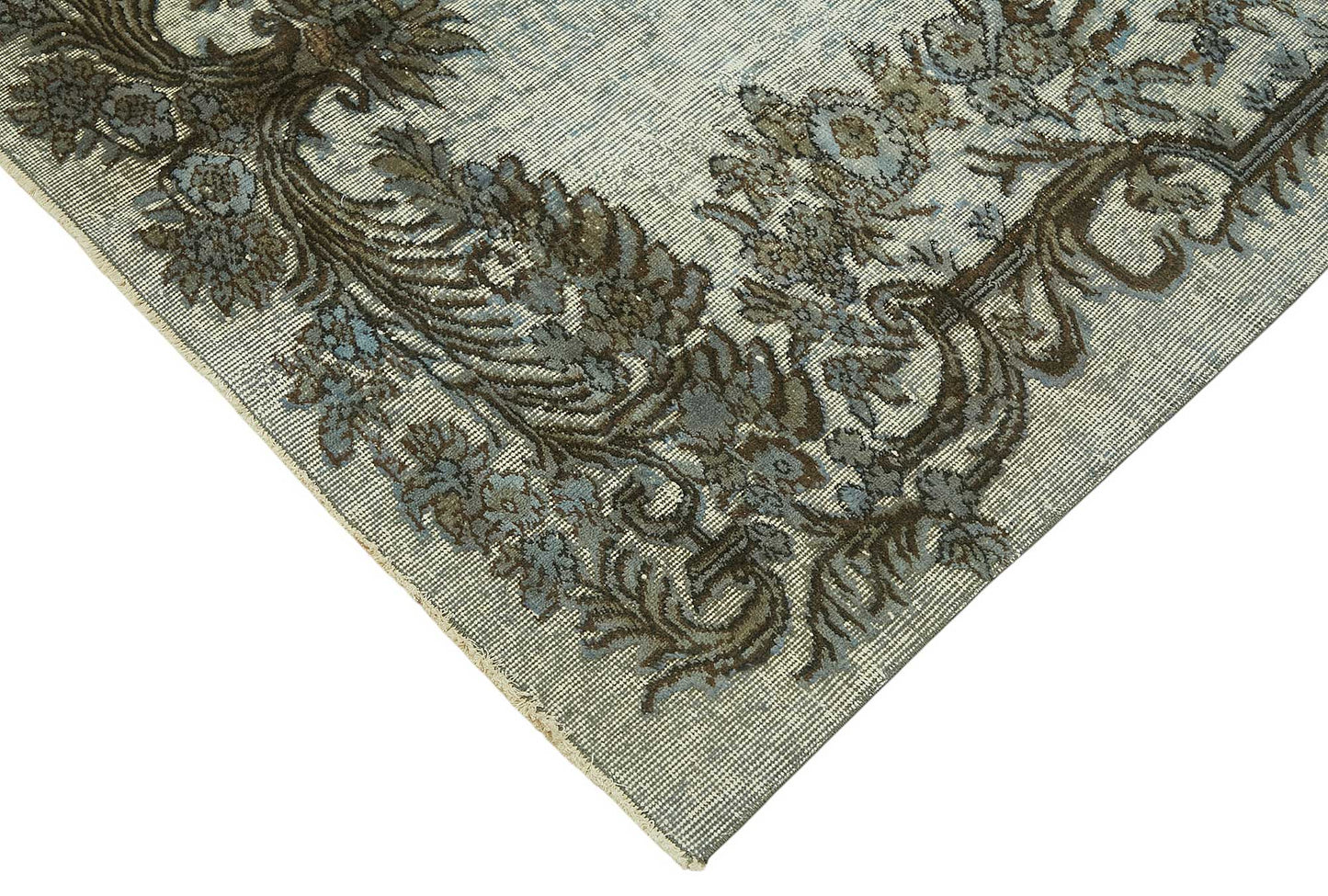 5x8 Vintage Hand-Carved Turkish Rug - 46953