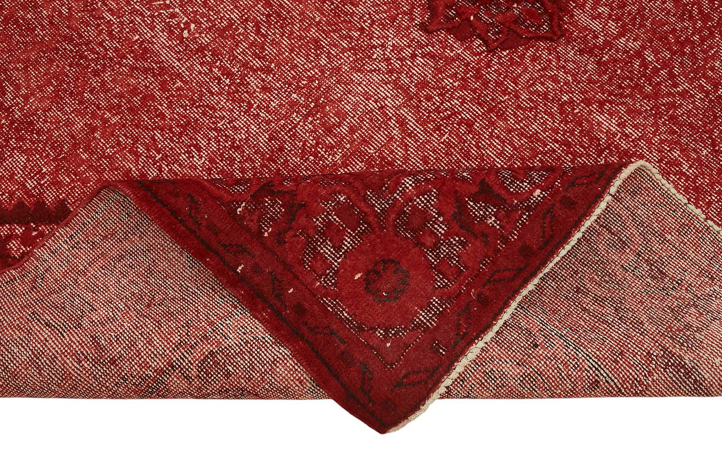 7x11 Vintage Hand-Carved Turkish Rug - 46967