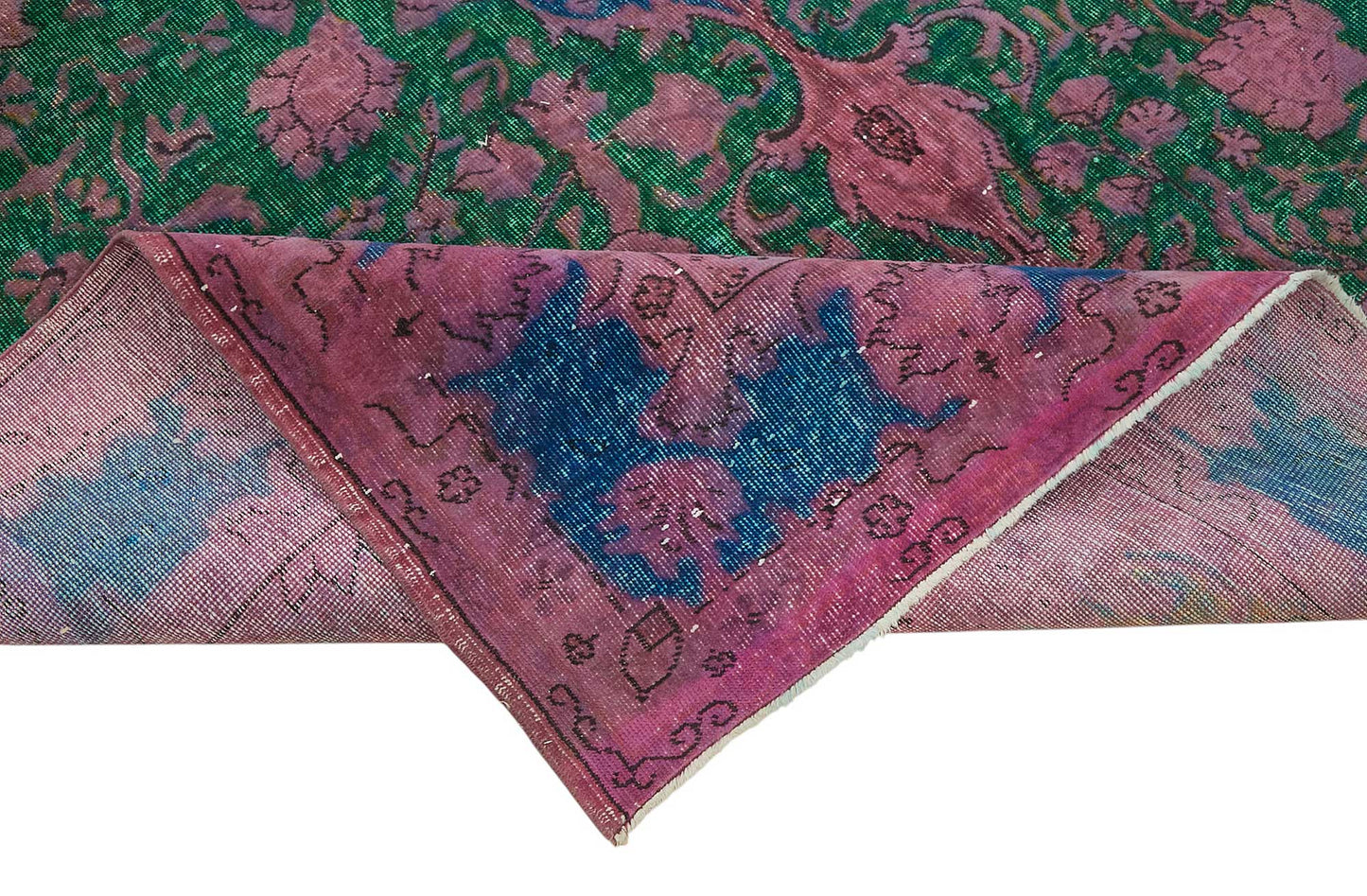 8x11 Vintage Hand-Carved Turkish Rug - 46979