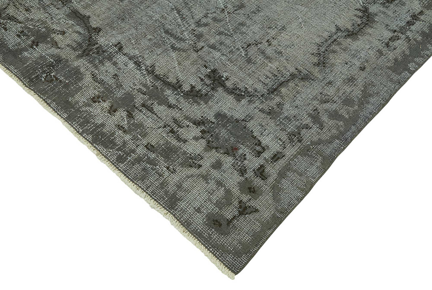 6x9 Vintage Hand-Carved Turkish Rug - 46996