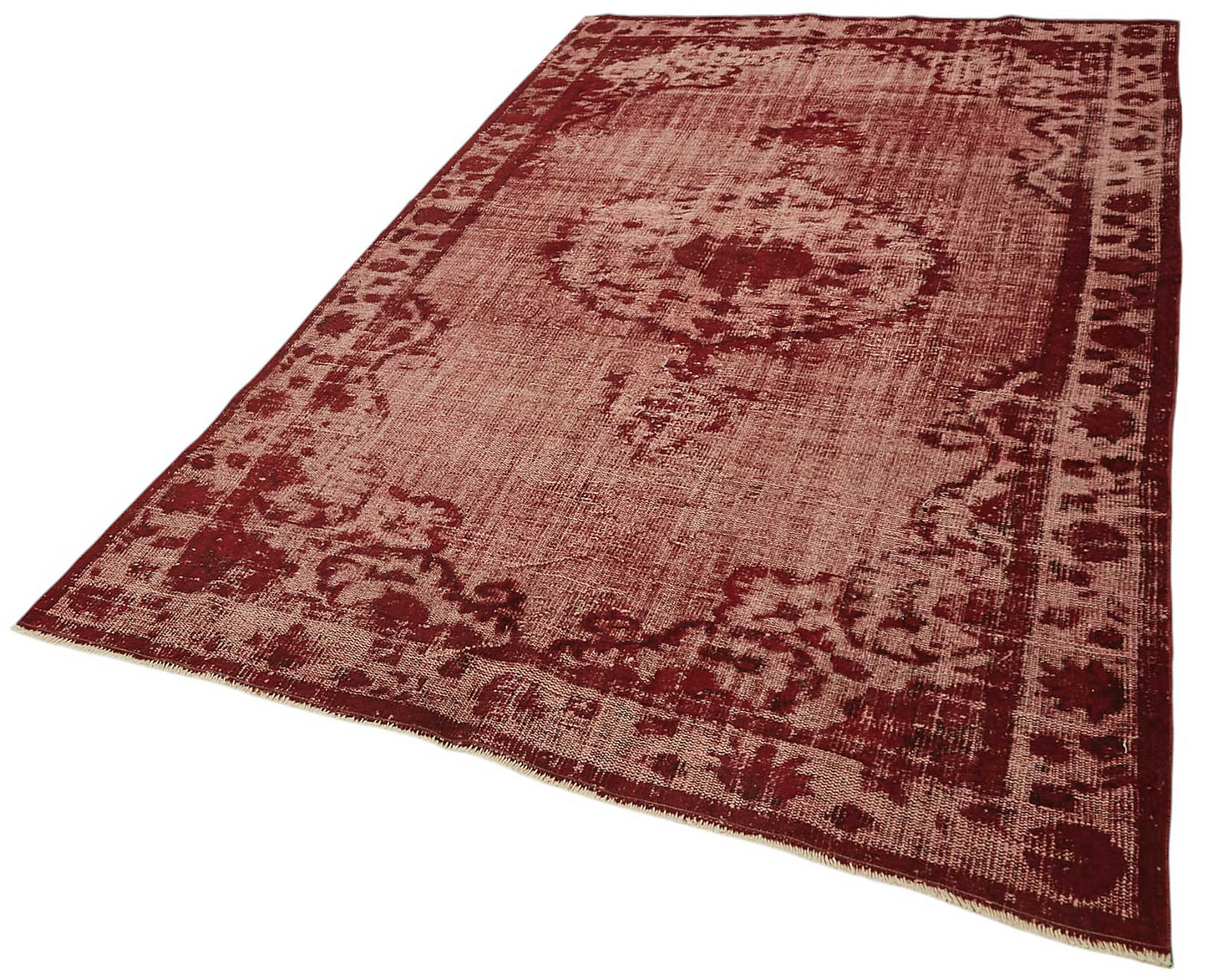 6x9 Vintage Hand-Carved Turkish Rug - 46997