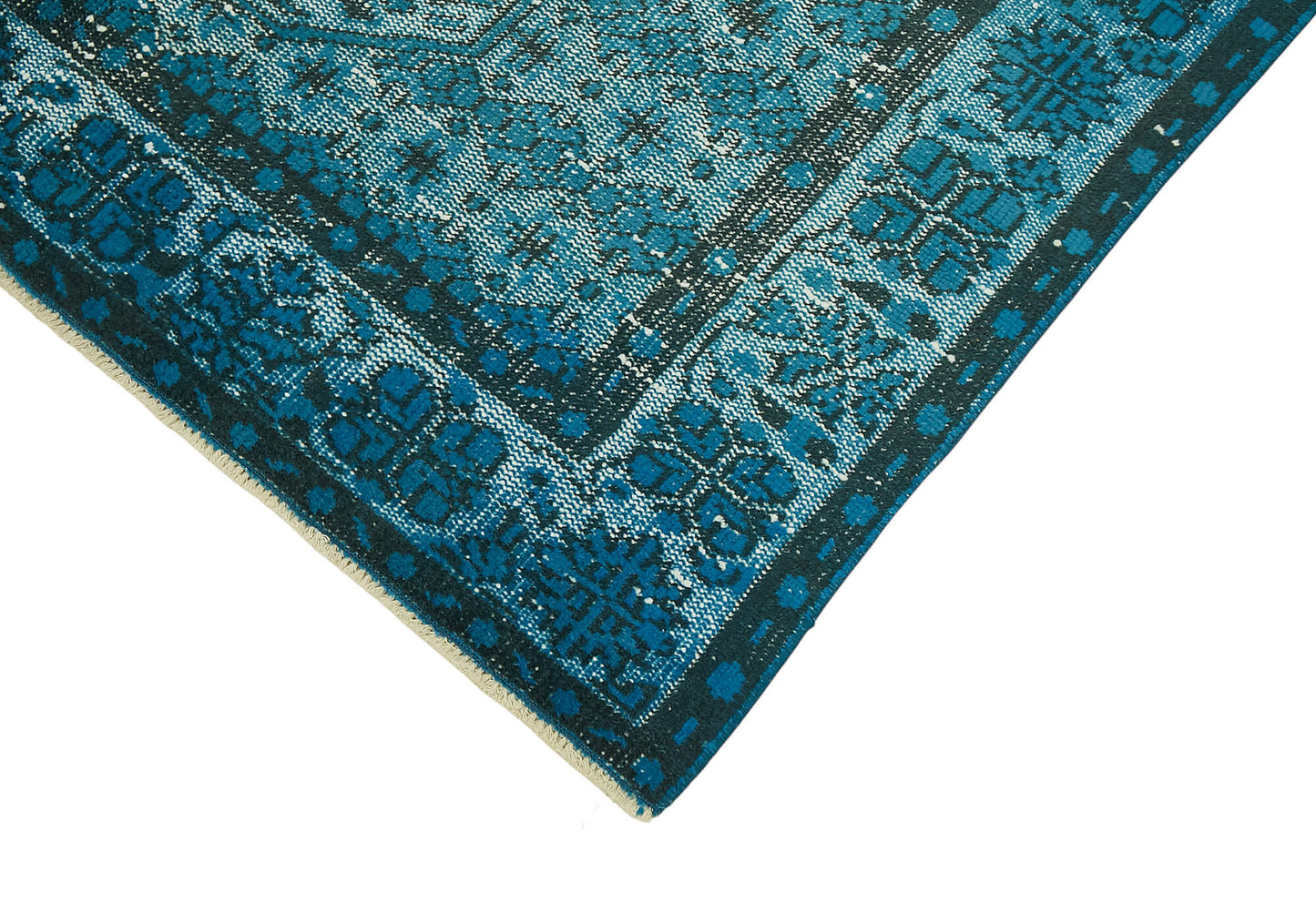 5x9 Vintage Hand-Carved Turkish Rug - 47005