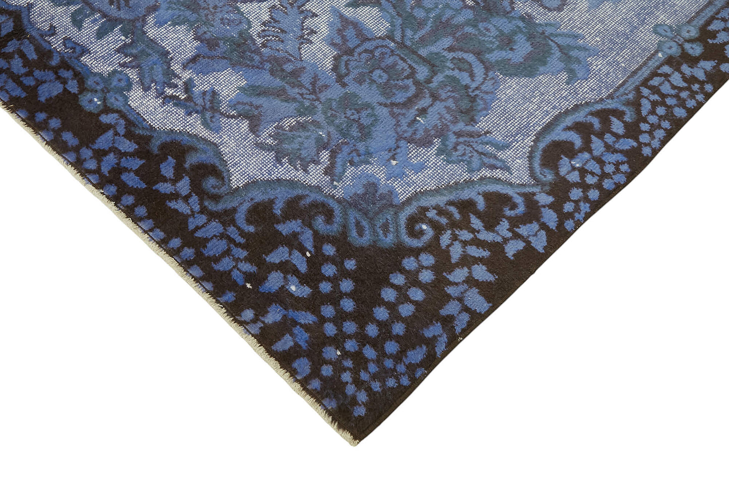 6x9 Vintage Hand-Carved Turkish Rug - 47012