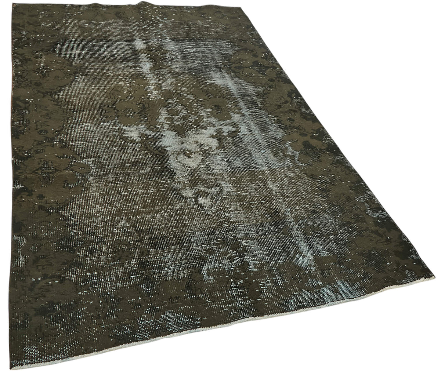 5x7 Vintage Hand-Carved Turkish Rug - 47014