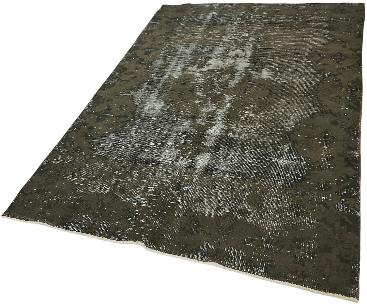 5x7 Vintage Hand-Carved Turkish Rug - 47014