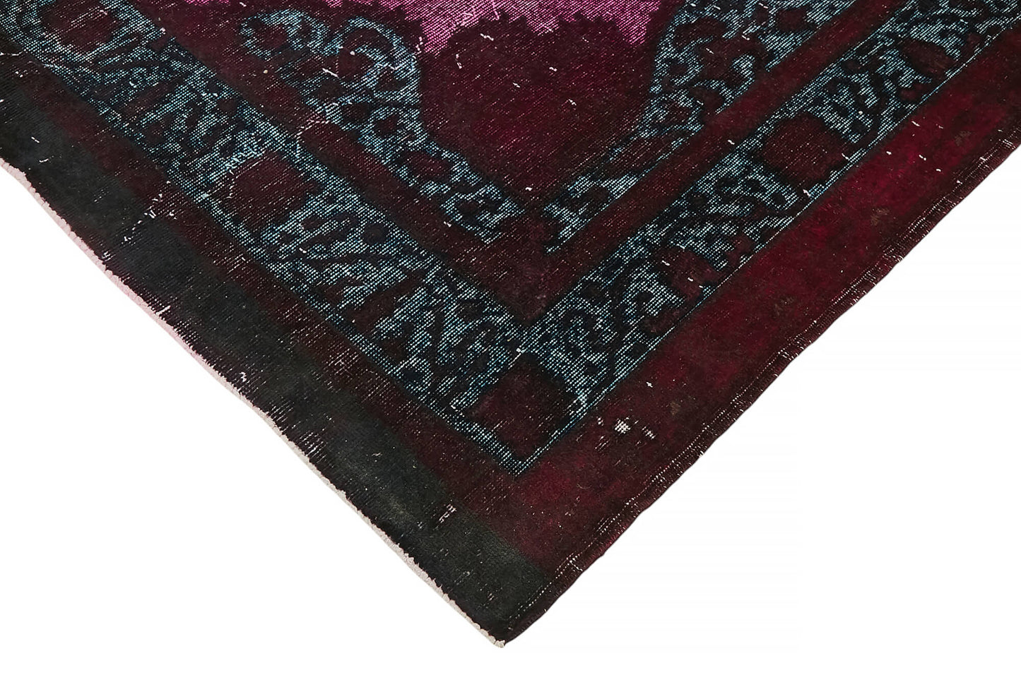 7x12 Vintage Hand-Carved Turkish Rug - 47019