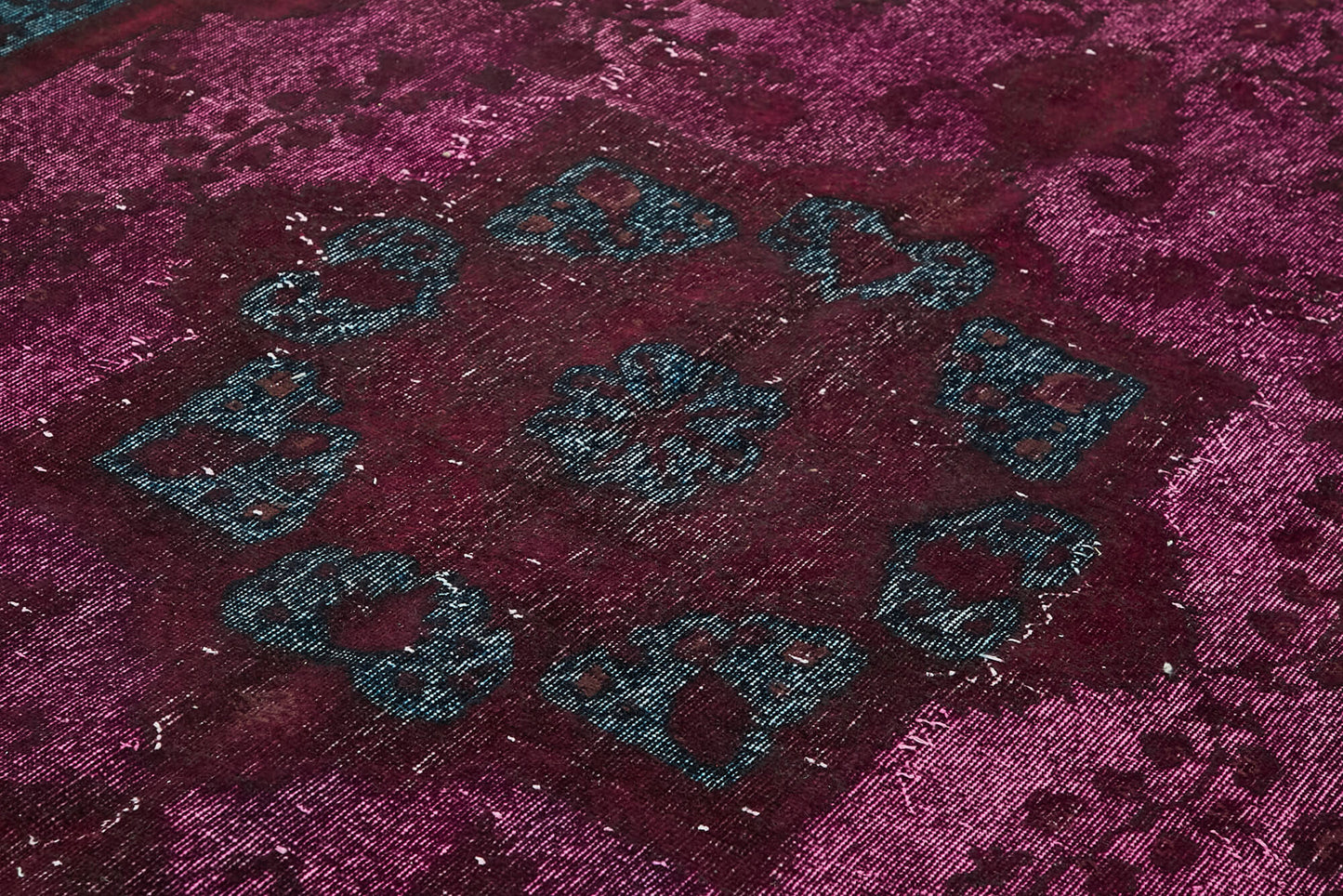 7x12 Vintage Hand-Carved Turkish Rug - 47019