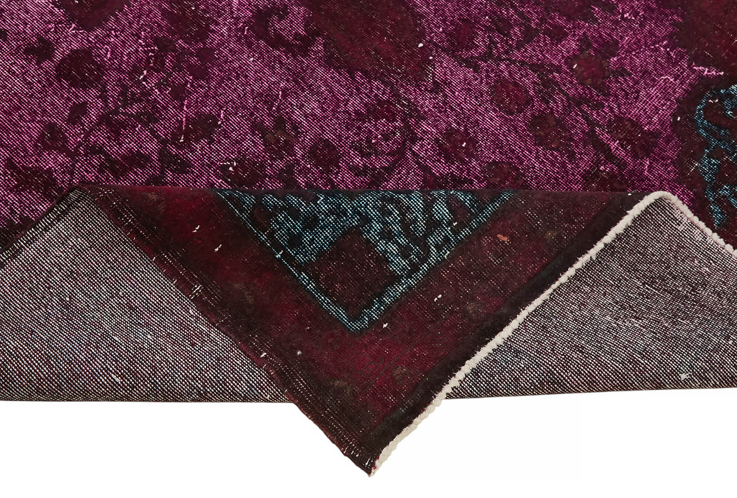 7x12 Vintage Hand-Carved Turkish Rug - 47019