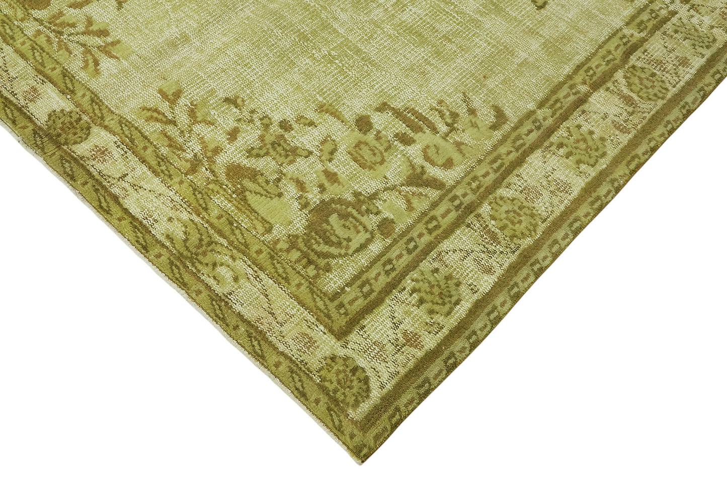 5x9 Vintage Hand-Carved Turkish Rug - 47025