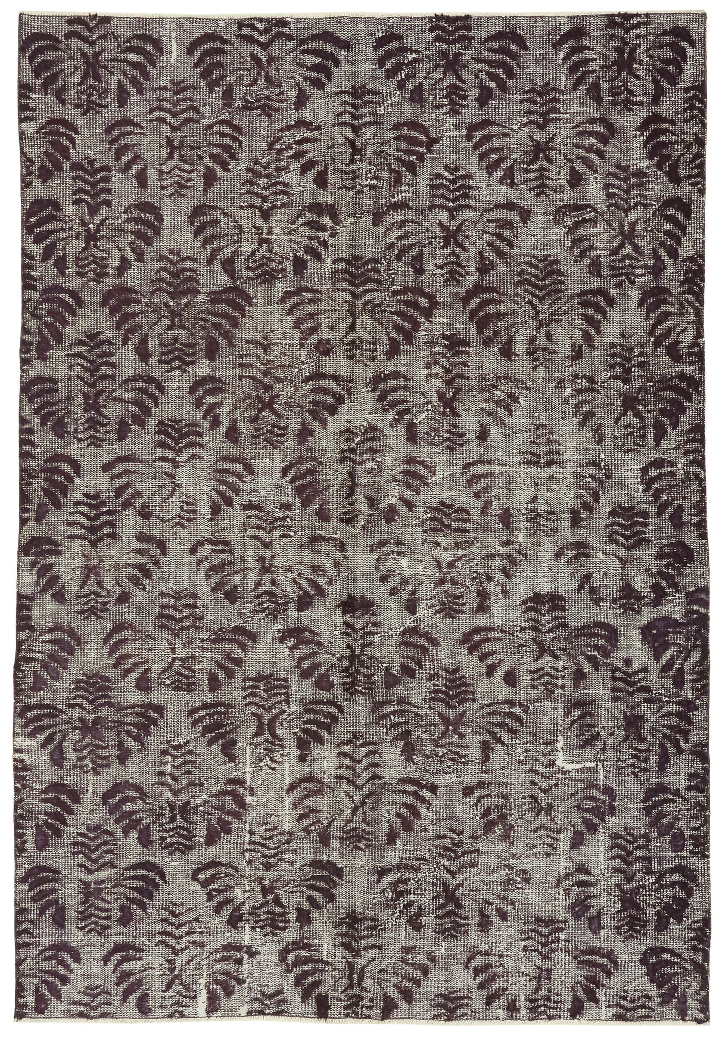 5x8 Vintage Hand-Carved Turkish Rug - 47027