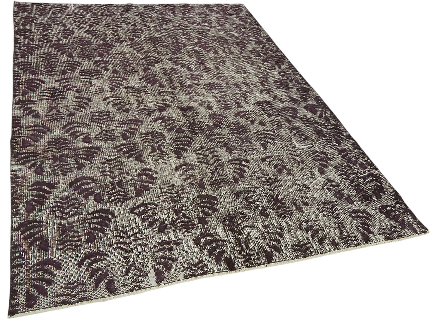 5x8 Vintage Hand-Carved Turkish Rug - 47027