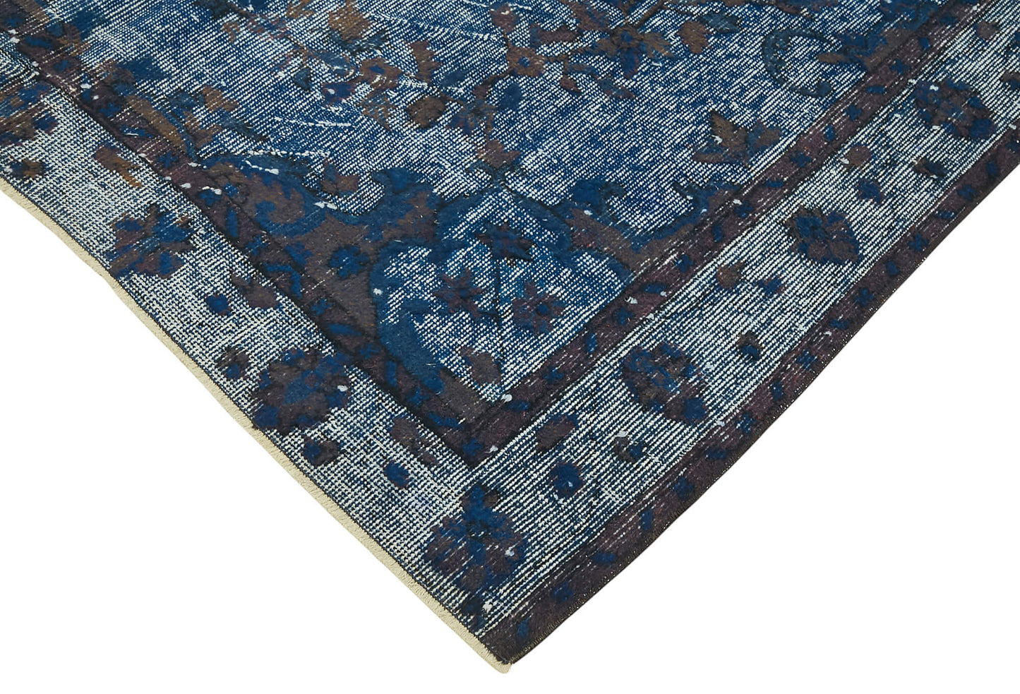 6x9 Vintage Hand-Carved Turkish Rug - 47028