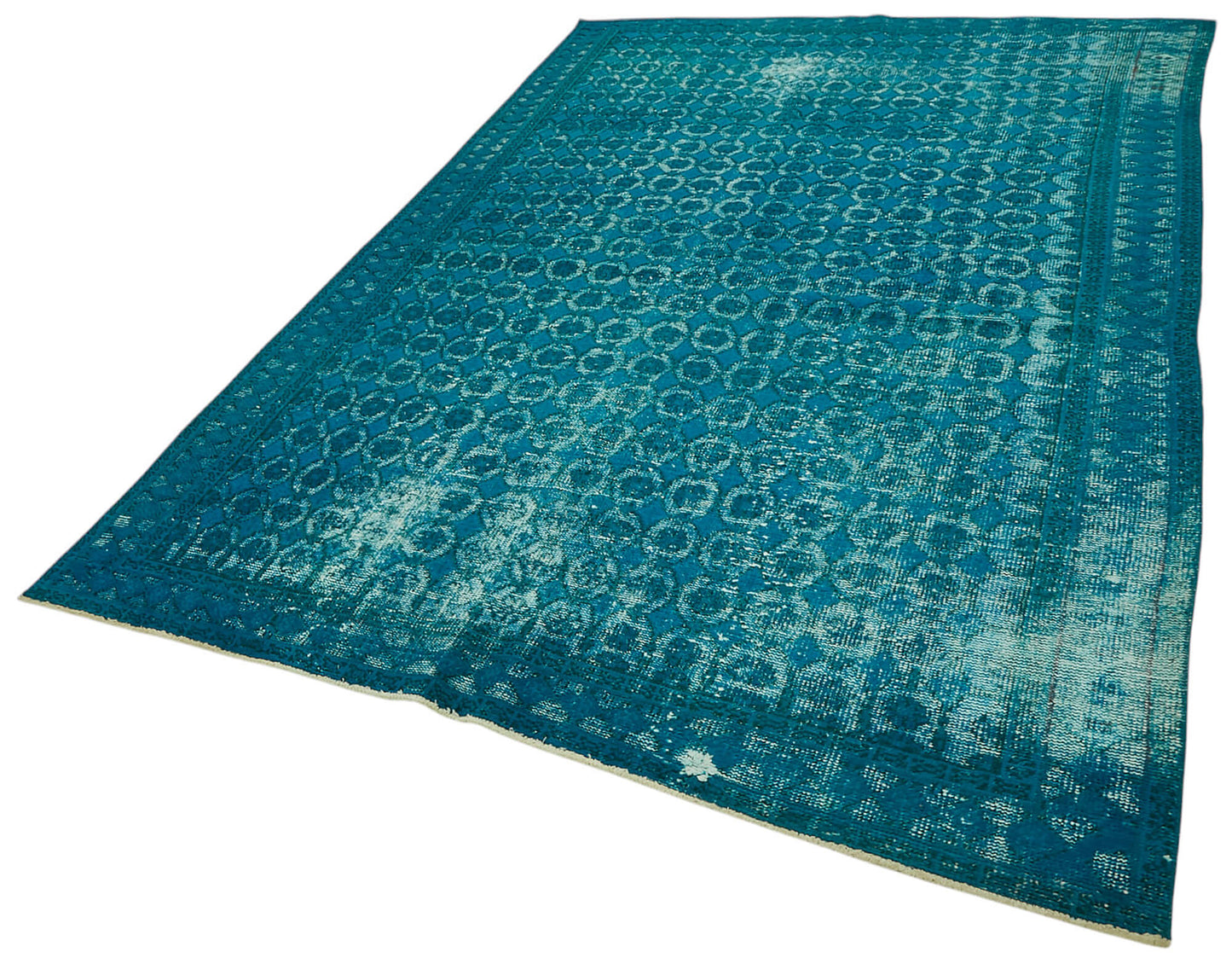 6x9 Vintage Hand-Carved Turkish Rug - 47033