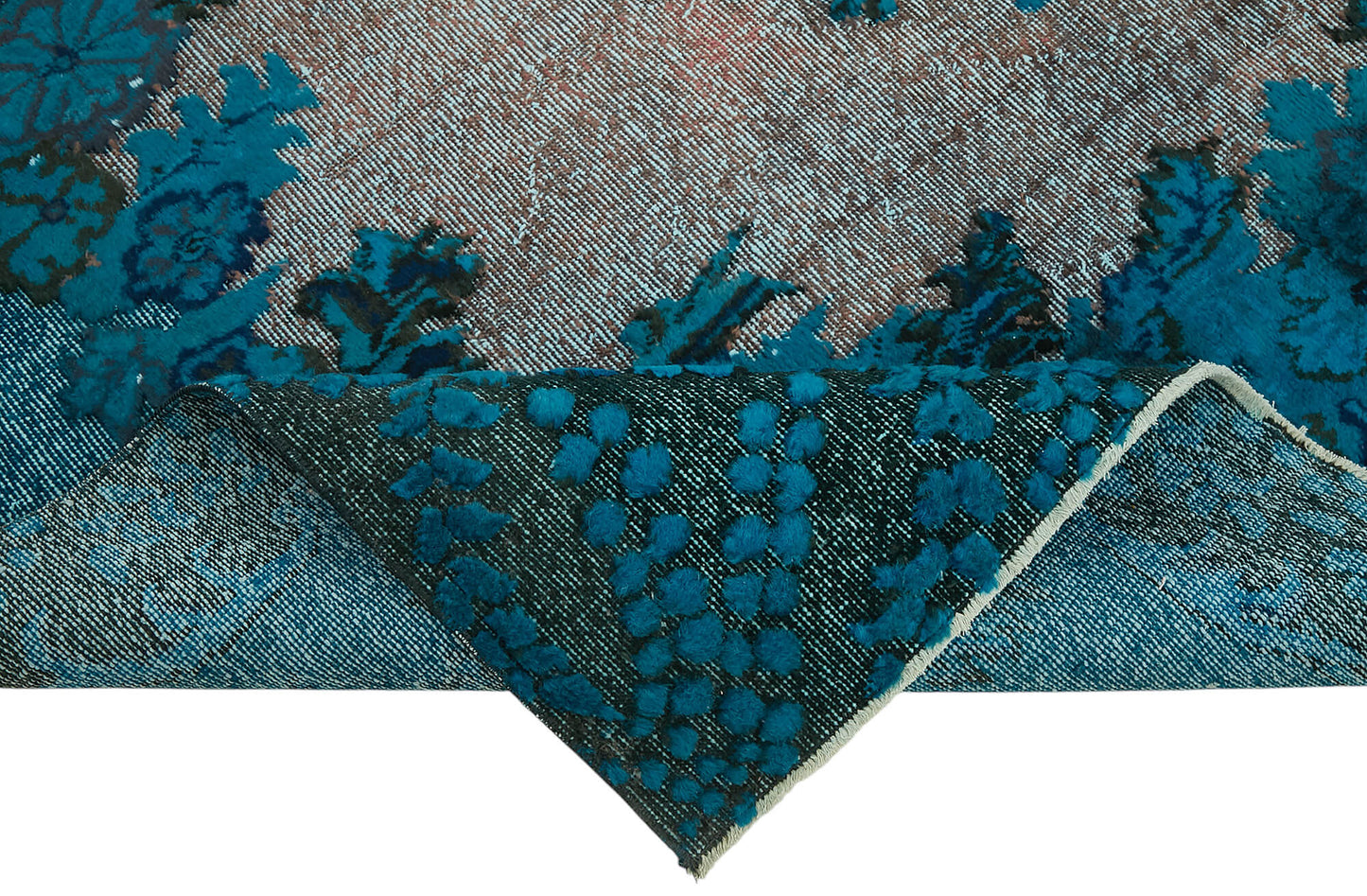 7x10 Vintage Hand-Carved Turkish Rug - 47034