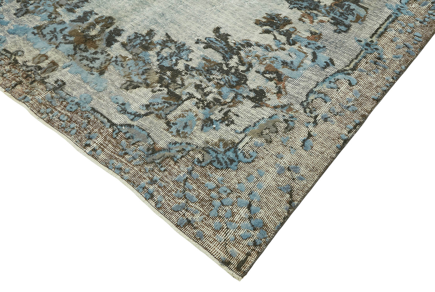 6x11 Vintage Hand-Carved Turkish Rug - 47050