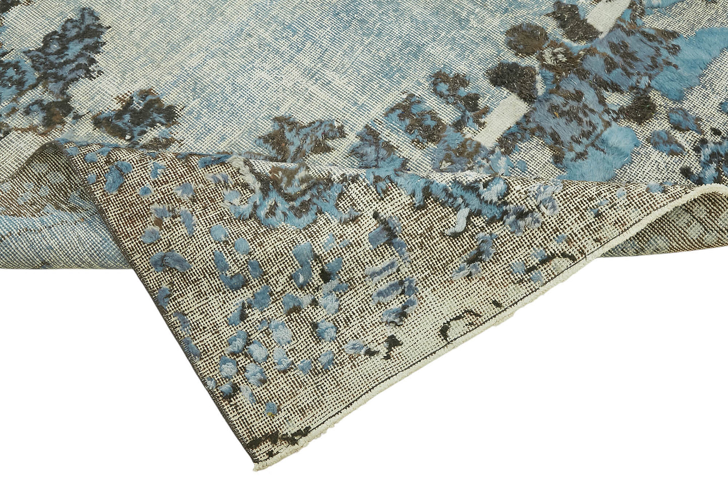 6x11 Vintage Hand-Carved Turkish Rug - 47050