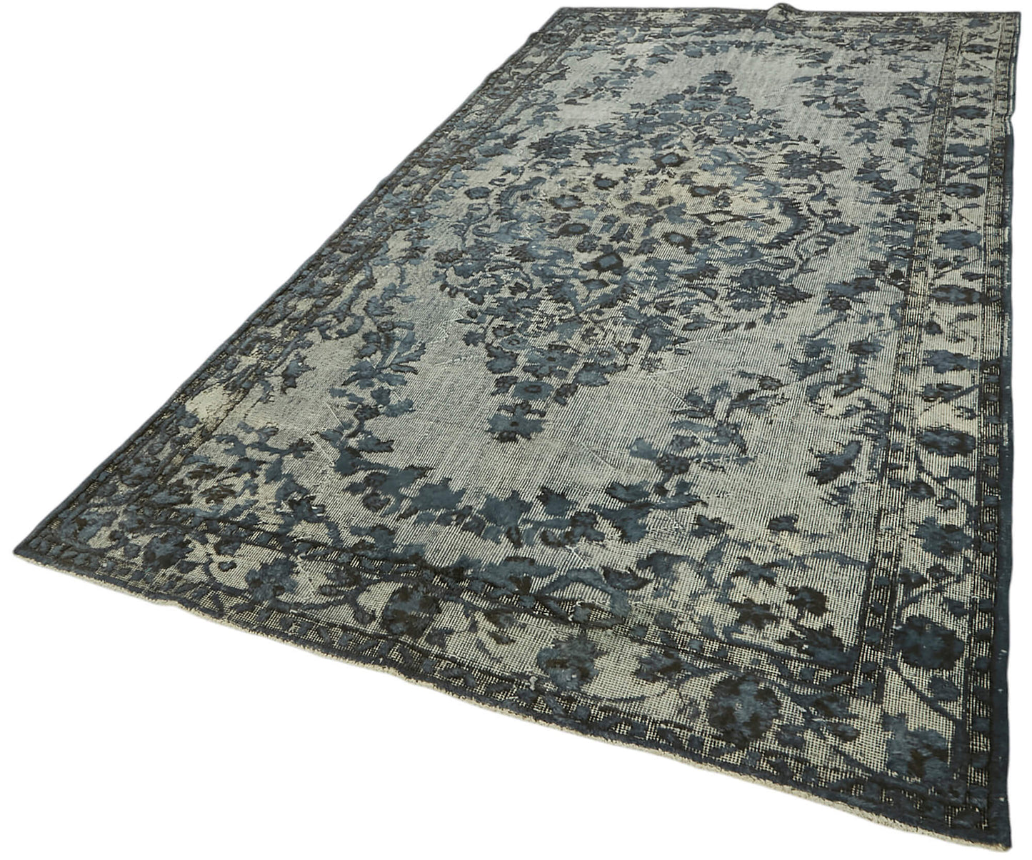 6x10 Vintage Hand-Carved Turkish Rug - 47051