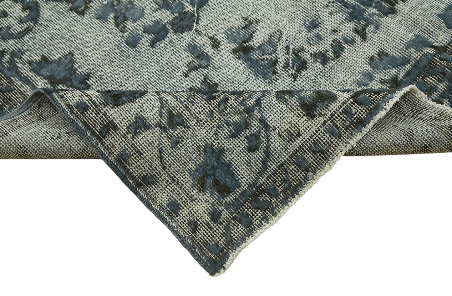 6x10 Vintage Hand-Carved Turkish Rug - 47051