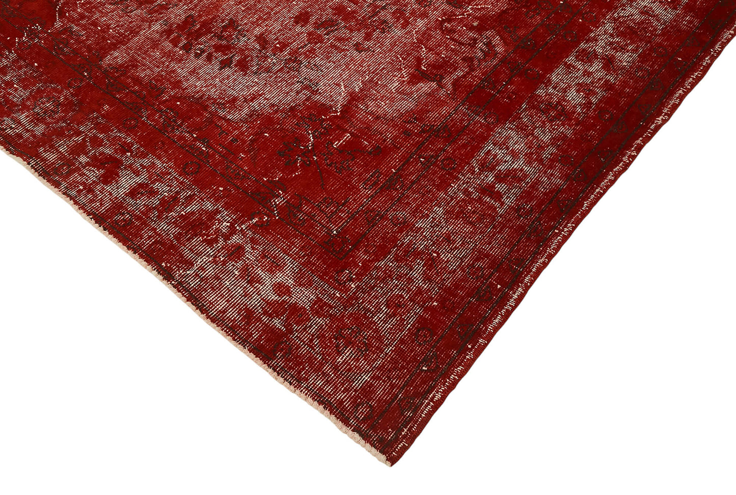 6x10 Vintage Hand-Carved Turkish Rug - 47053