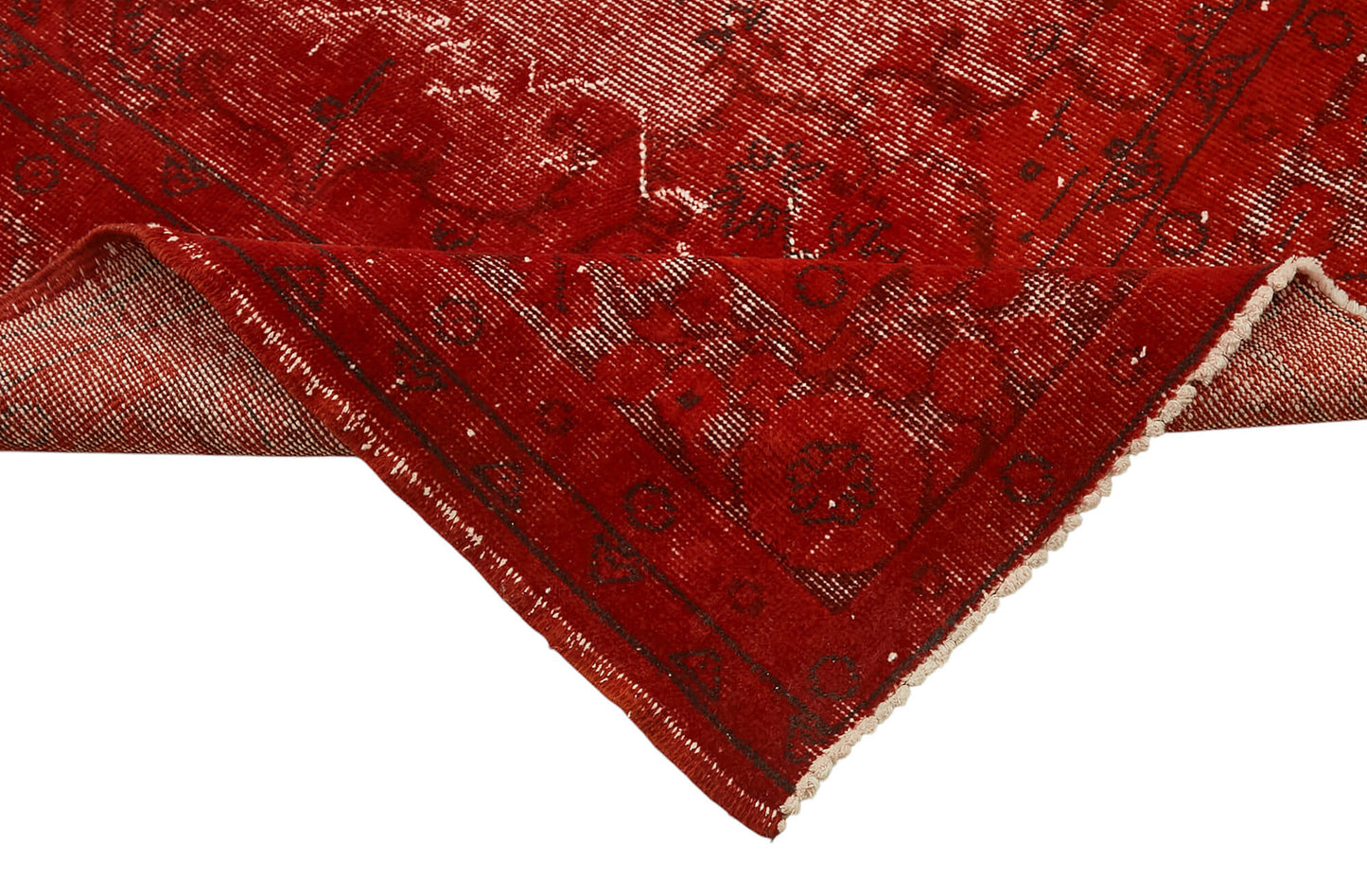 6x10 Vintage Hand-Carved Turkish Rug - 47053