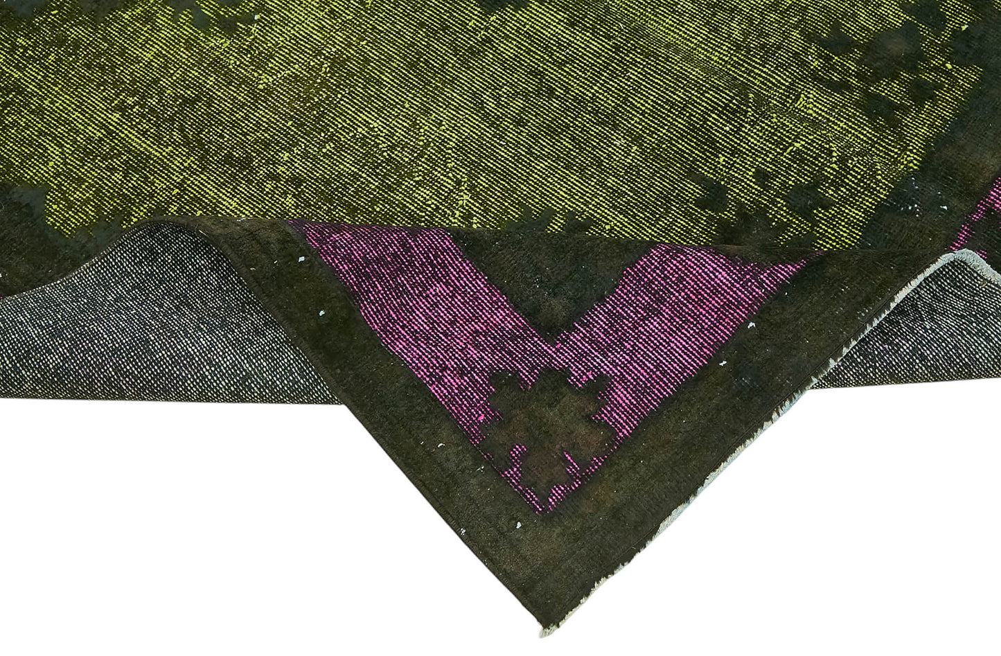 5x9 Vintage Hand-Carved Turkish Rug - 47065