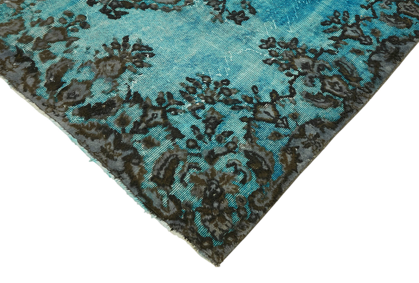 6x9 Vintage Hand-Carved Turkish Rug - 47066