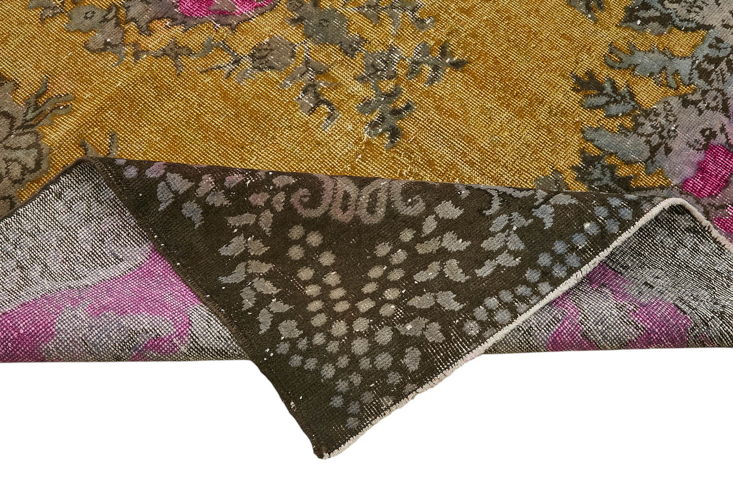 6x10 Vintage Hand-Carved Turkish Rug - 47072