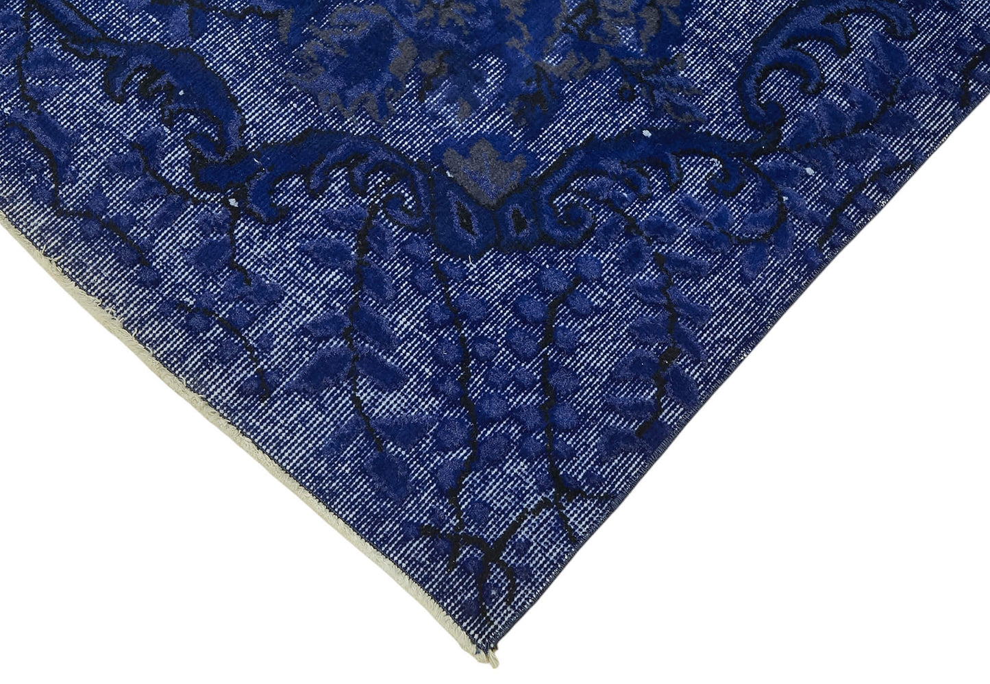 7x10 Vintage Hand-Carved Turkish Rug - 47074