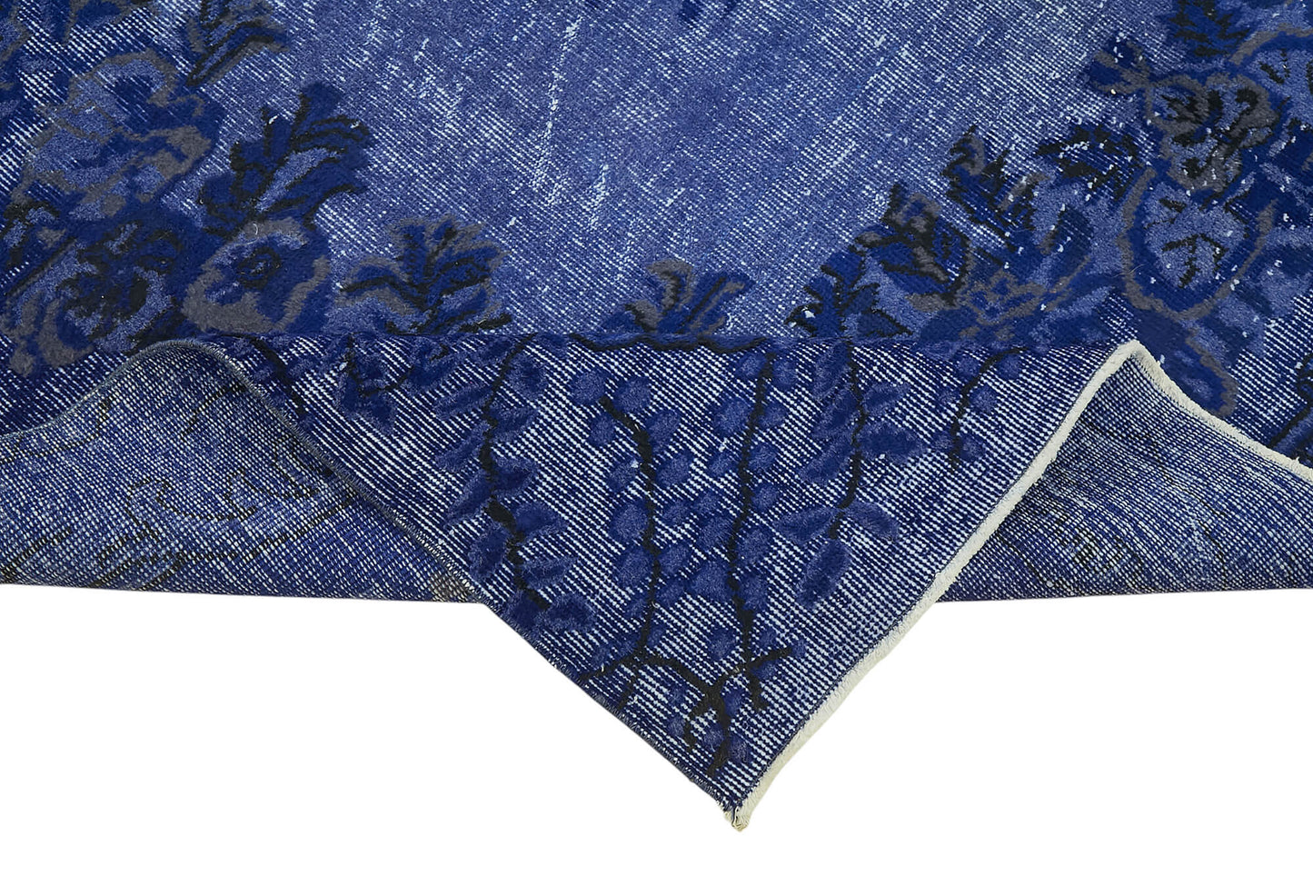 7x10 Vintage Hand-Carved Turkish Rug - 47074