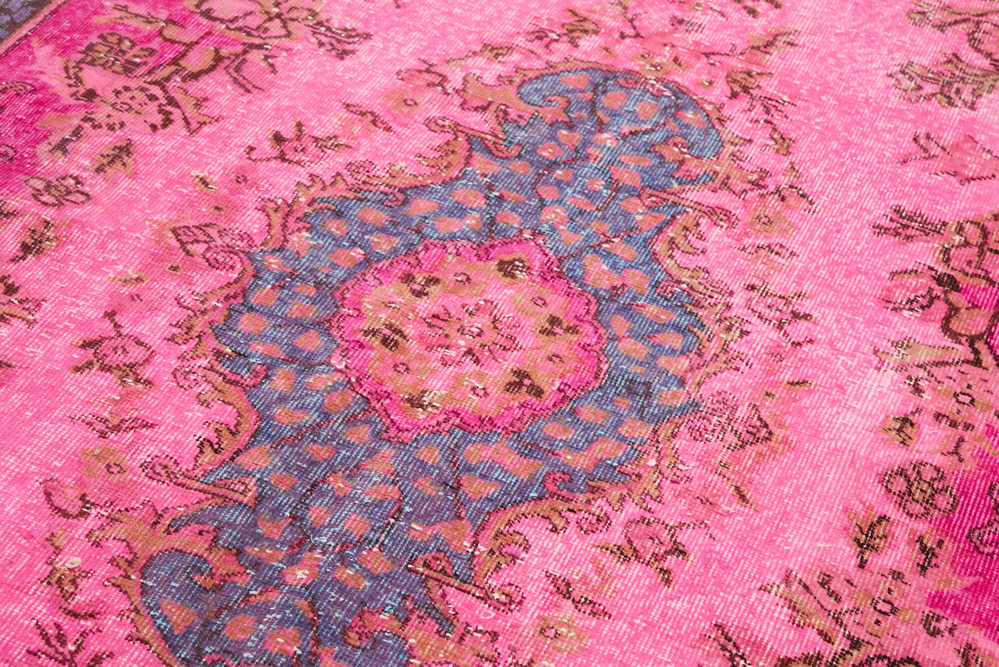 5x10 Vintage Hand-Carved Turkish Rug - 47075