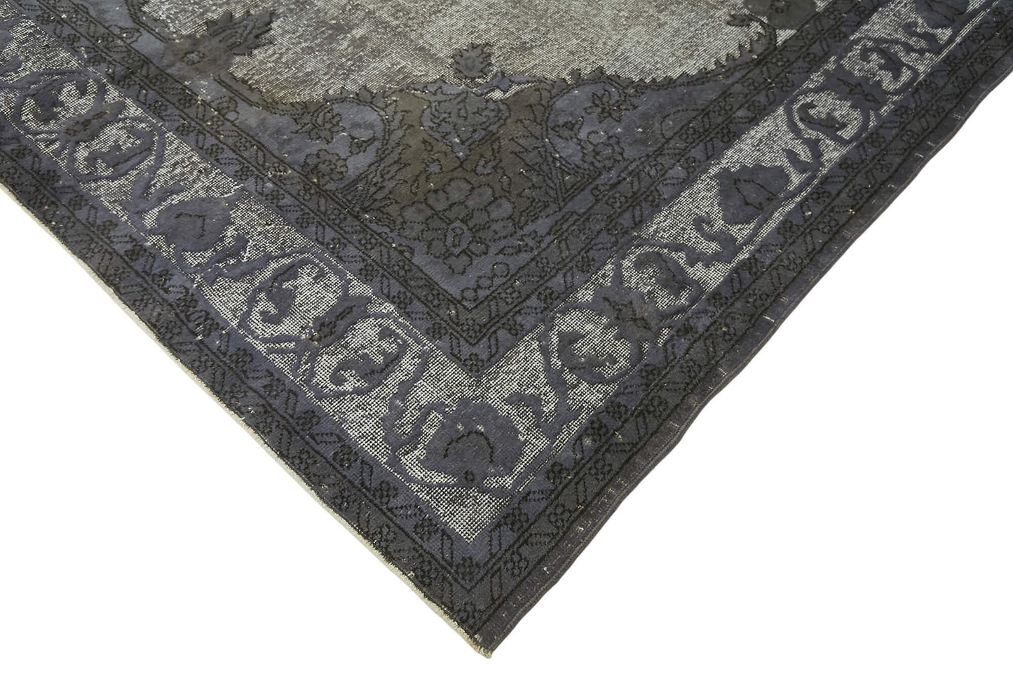 7x10 Vintage Hand-Carved Turkish Rug - 47077