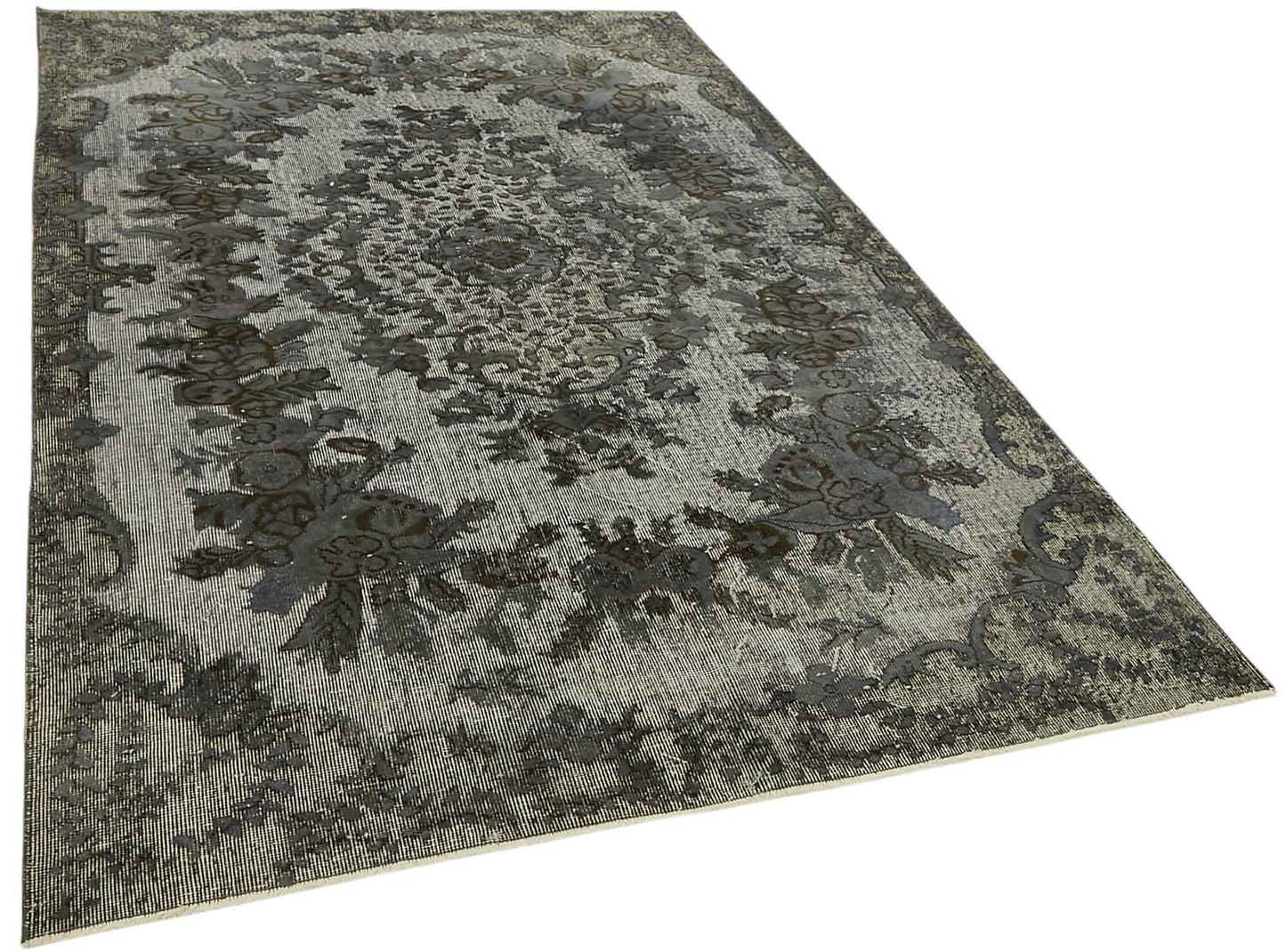 5x8 Vintage Hand-Carved Turkish Rug - 47079