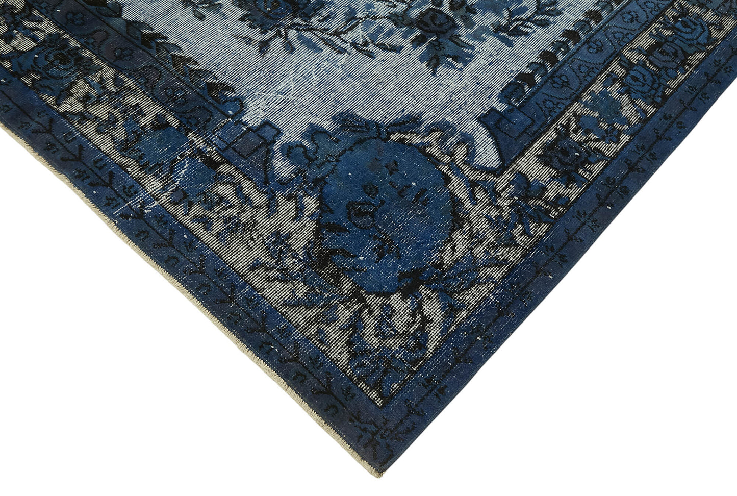 6x10 Vintage Hand-Carved Turkish Rug - 47080