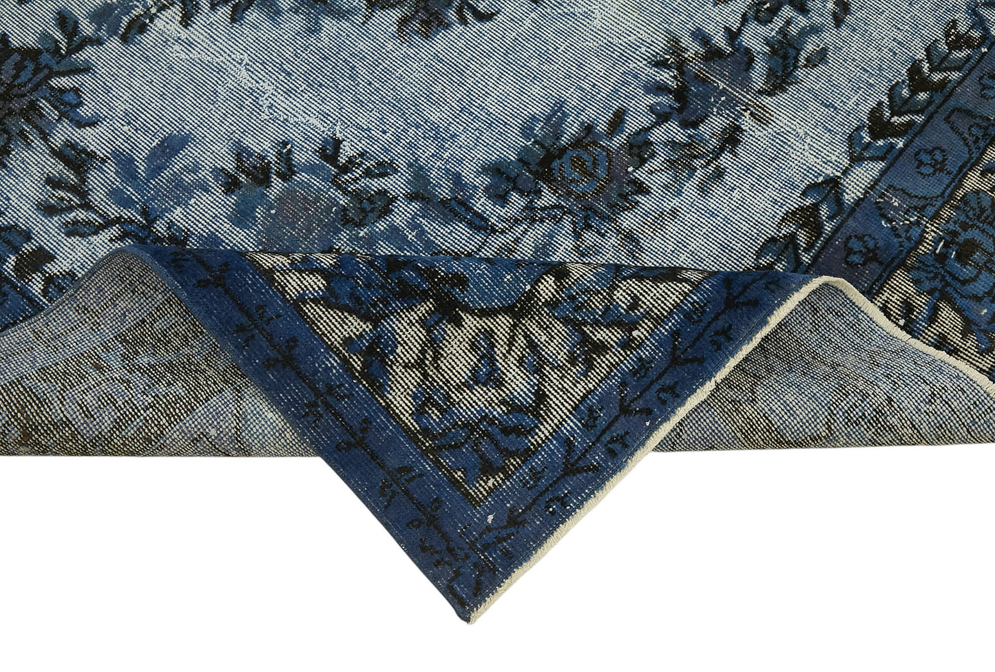 6x10 Vintage Hand-Carved Turkish Rug - 47080