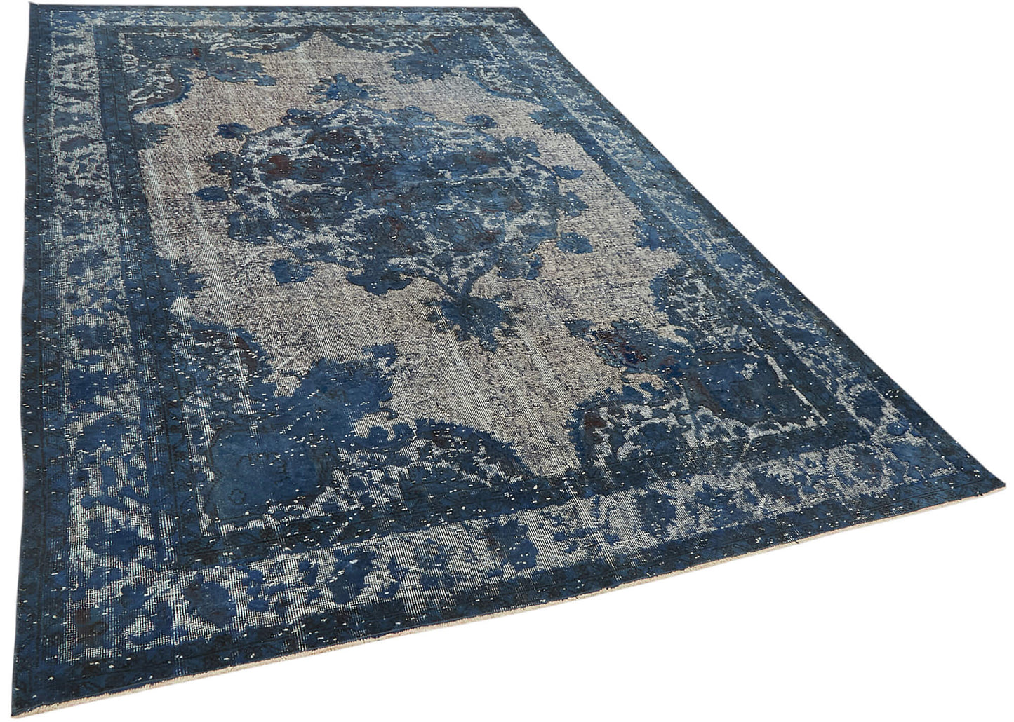 6x10 Vintage Hand-Carved Turkish Rug - 47082