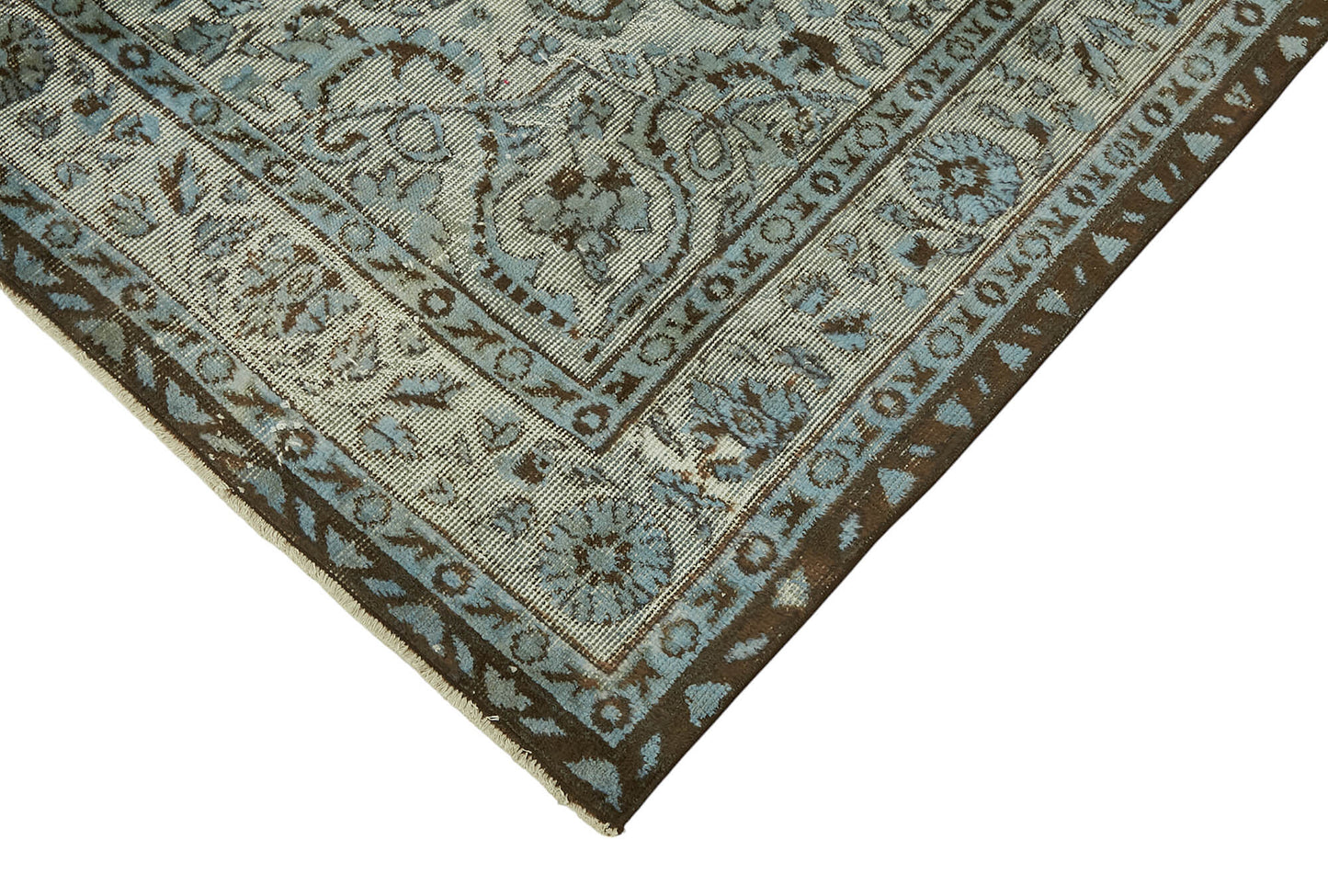 5x9 Vintage Hand-Carved Turkish Rug - 47087