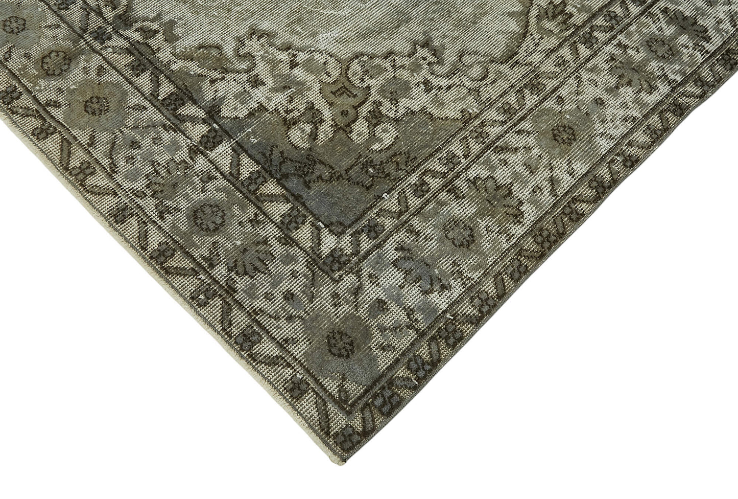 6x9 Vintage Hand-Carved Turkish Rug - 47095