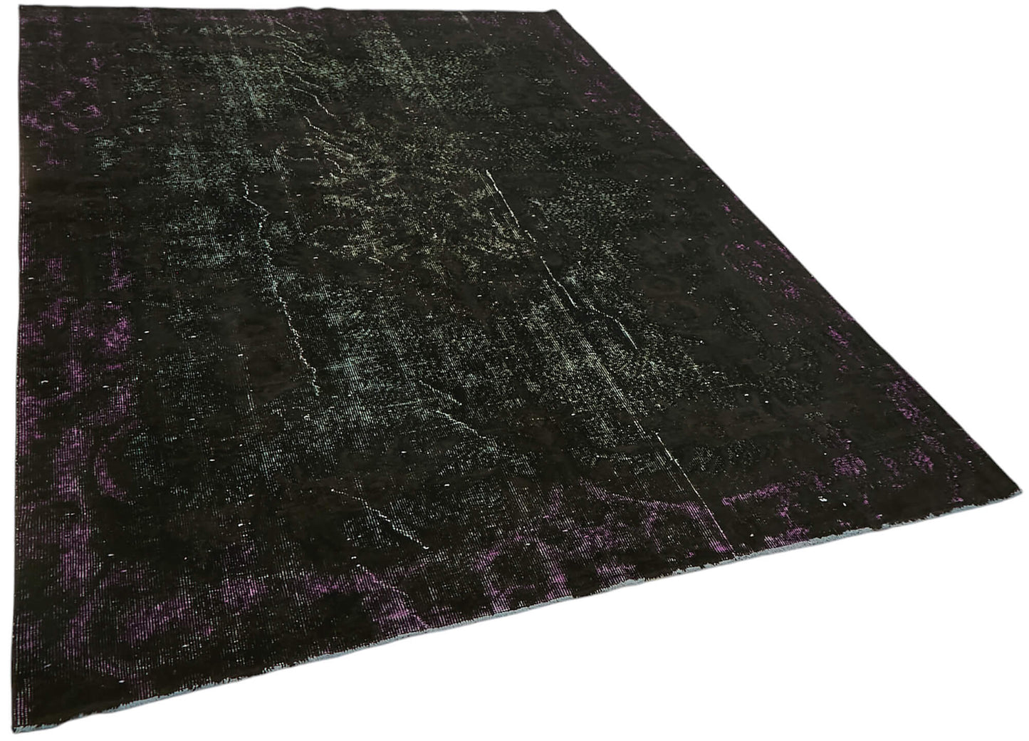 6x9 Vintage Hand-Carved Turkish Rug - 47112